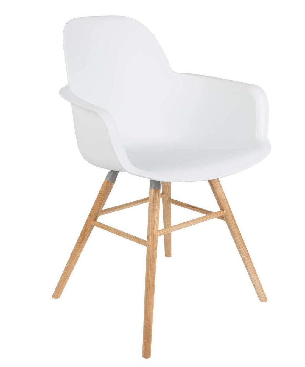 Chair with armrests Albert Kuip White — Zuiver