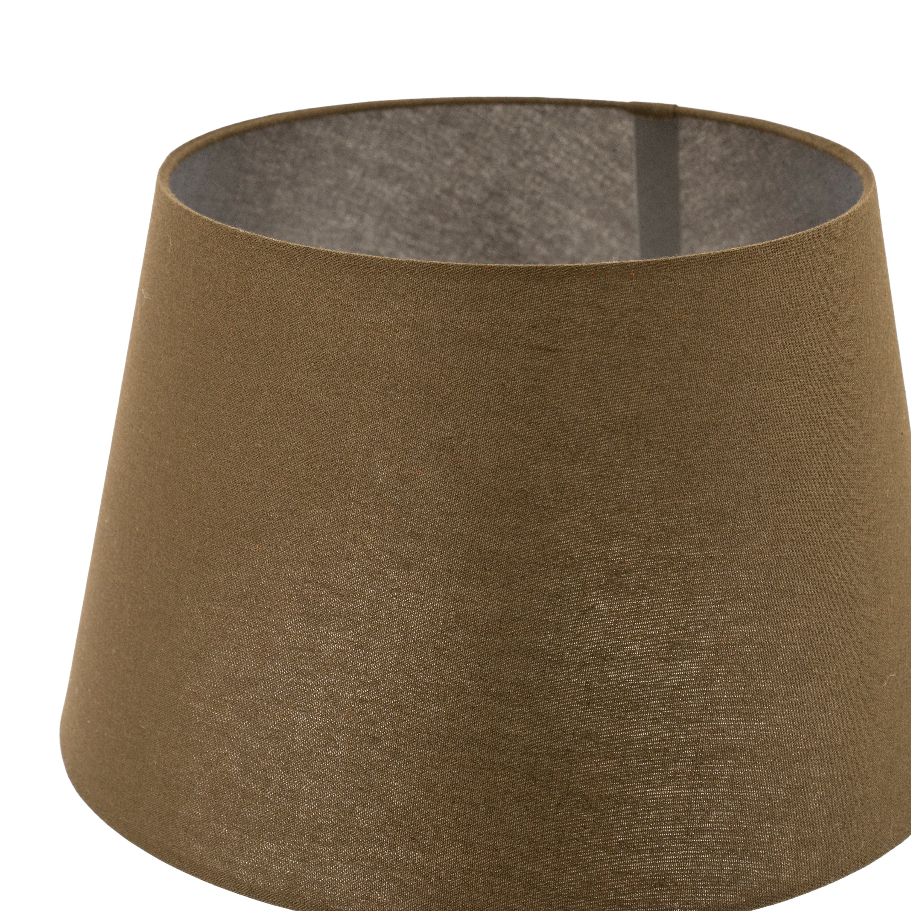 BLOCSY ONE Table Lamp in Brown with Beige — By Boo
