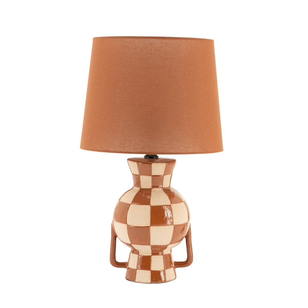 BLOCSY DUO Table Lamp in Caramel and Beige — By Boo