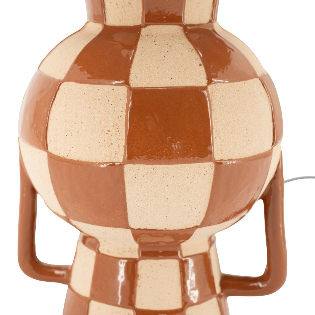 BLOCSY DUO Table Lamp in Caramel and Beige — By Boo