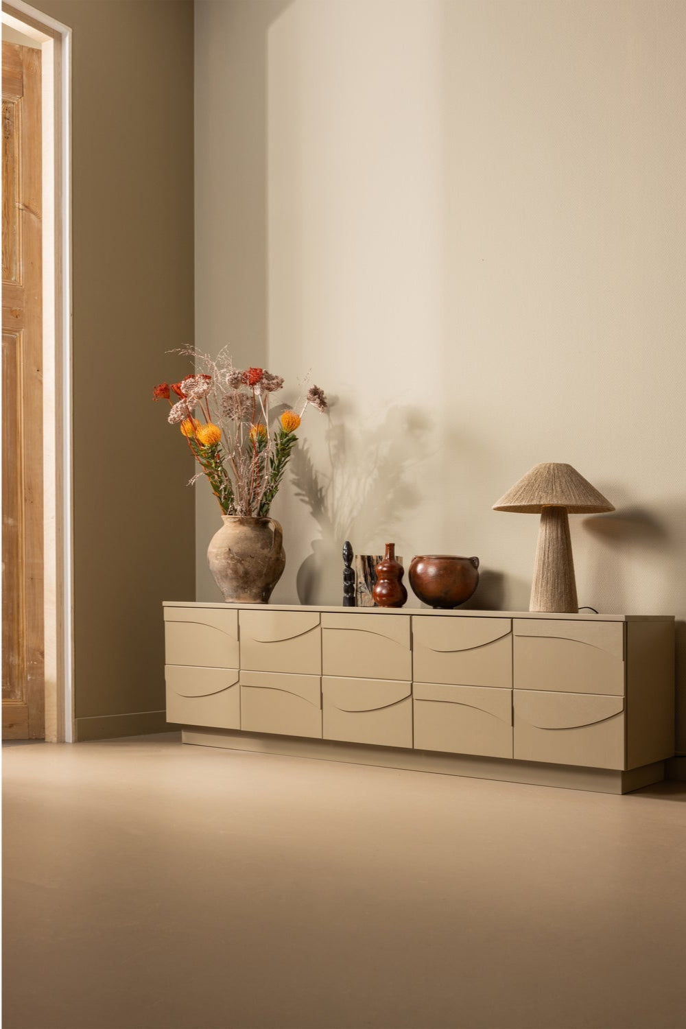TEO Gray TV Cabinet — Woood