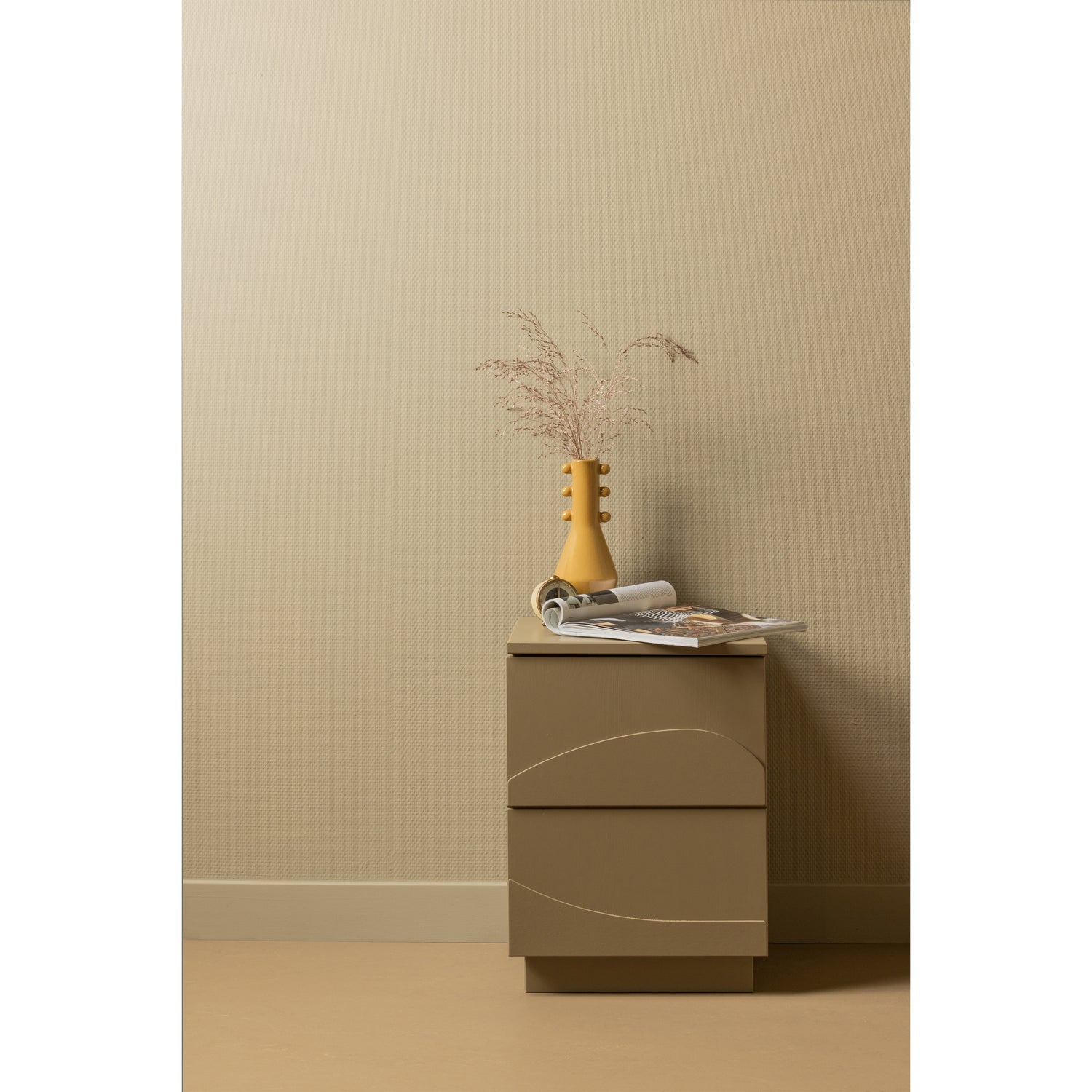 Teo gray bedside table — Woood