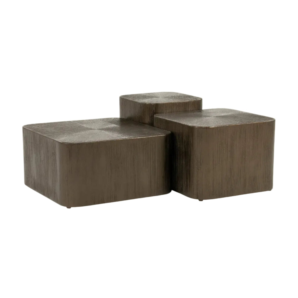 SILVA Brown Coffee Table Set — Eleonora