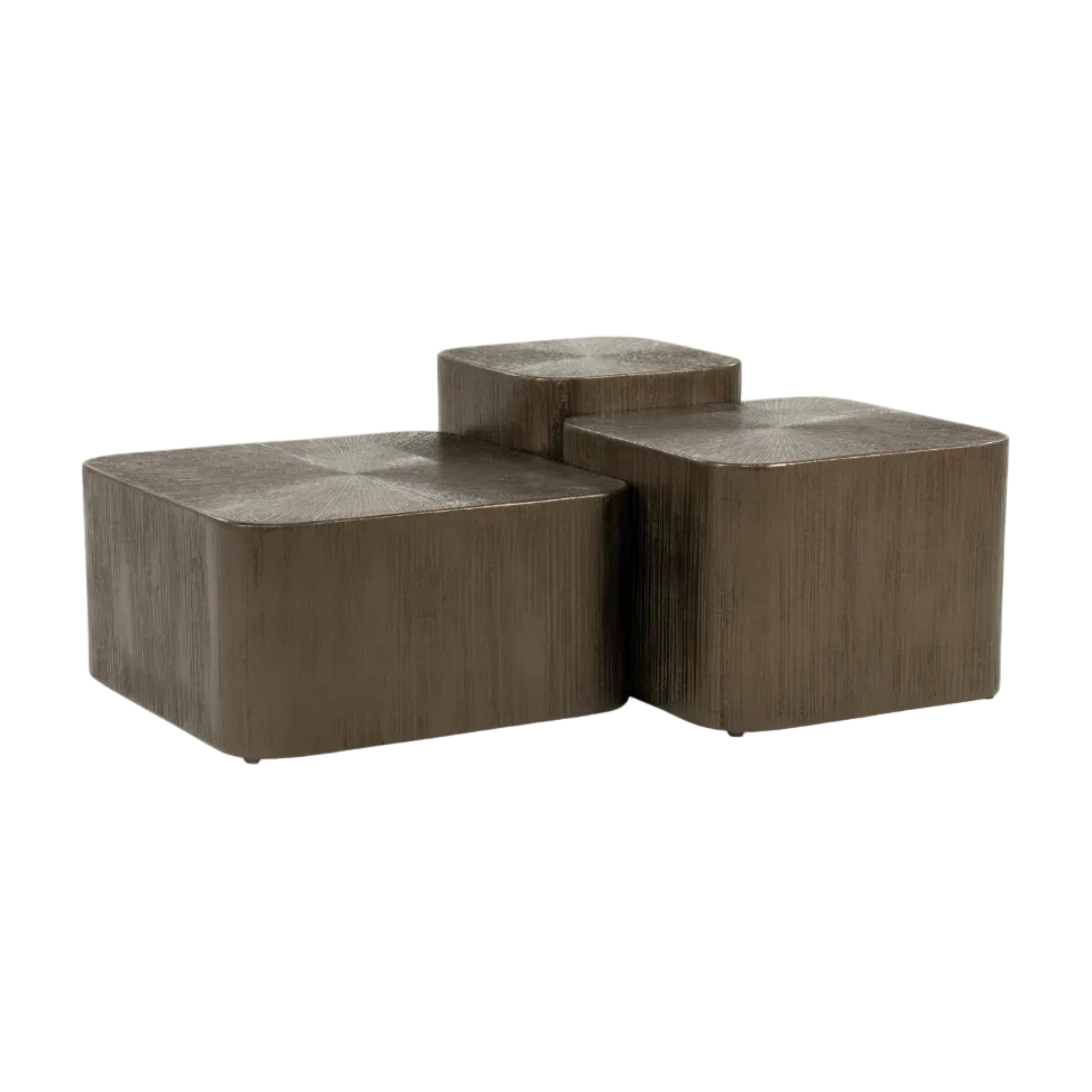SILVA Brown Coffee Table Set — Eleonora