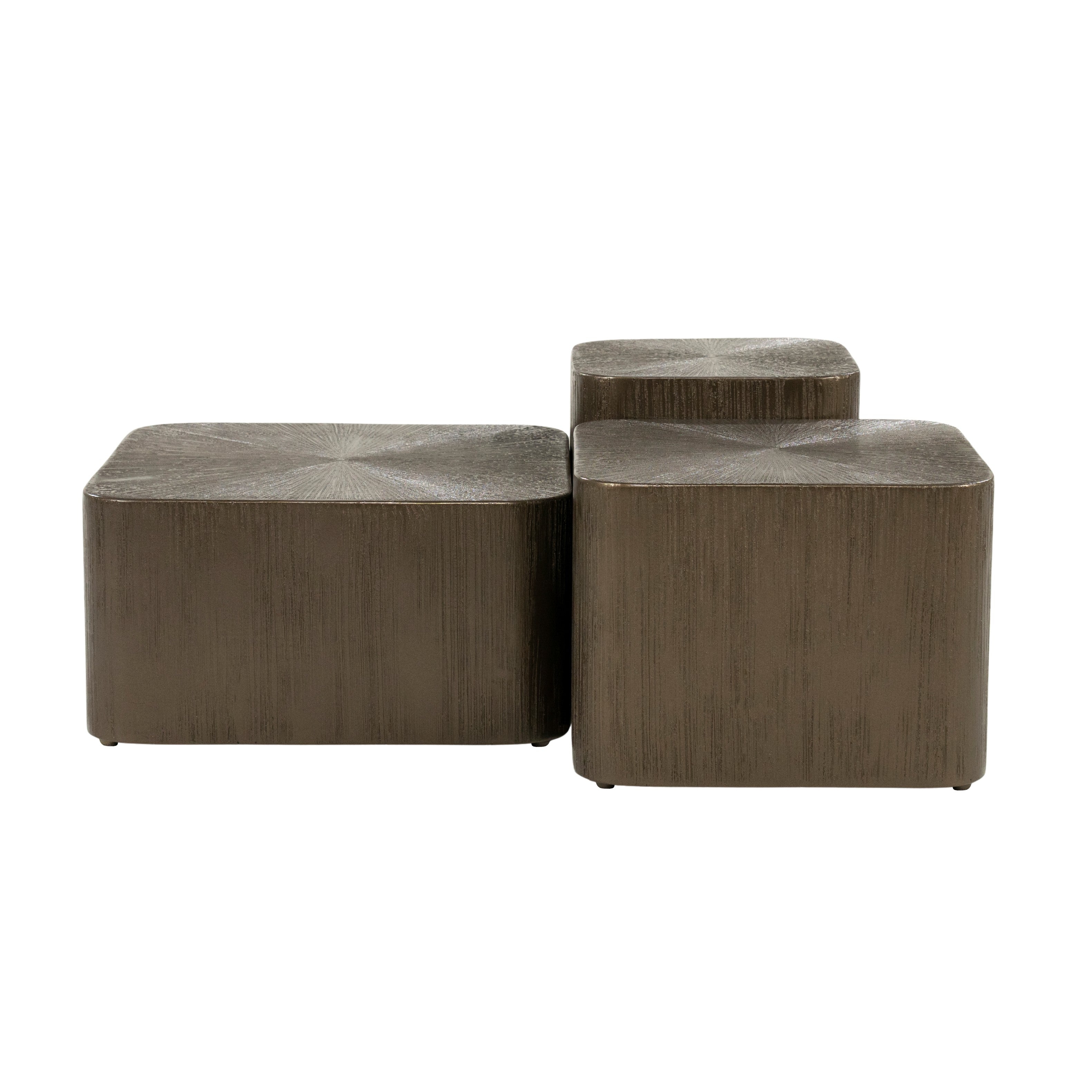 SILVA Brown Coffee Table Set — Eleonora