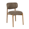 RUNE Chair in Brown with Oak Base — Eleonora