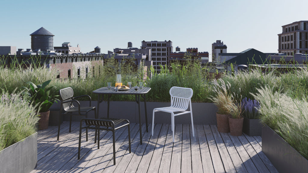 WEEK-END Armchair with Armrests in Terracotta — Petite Friture