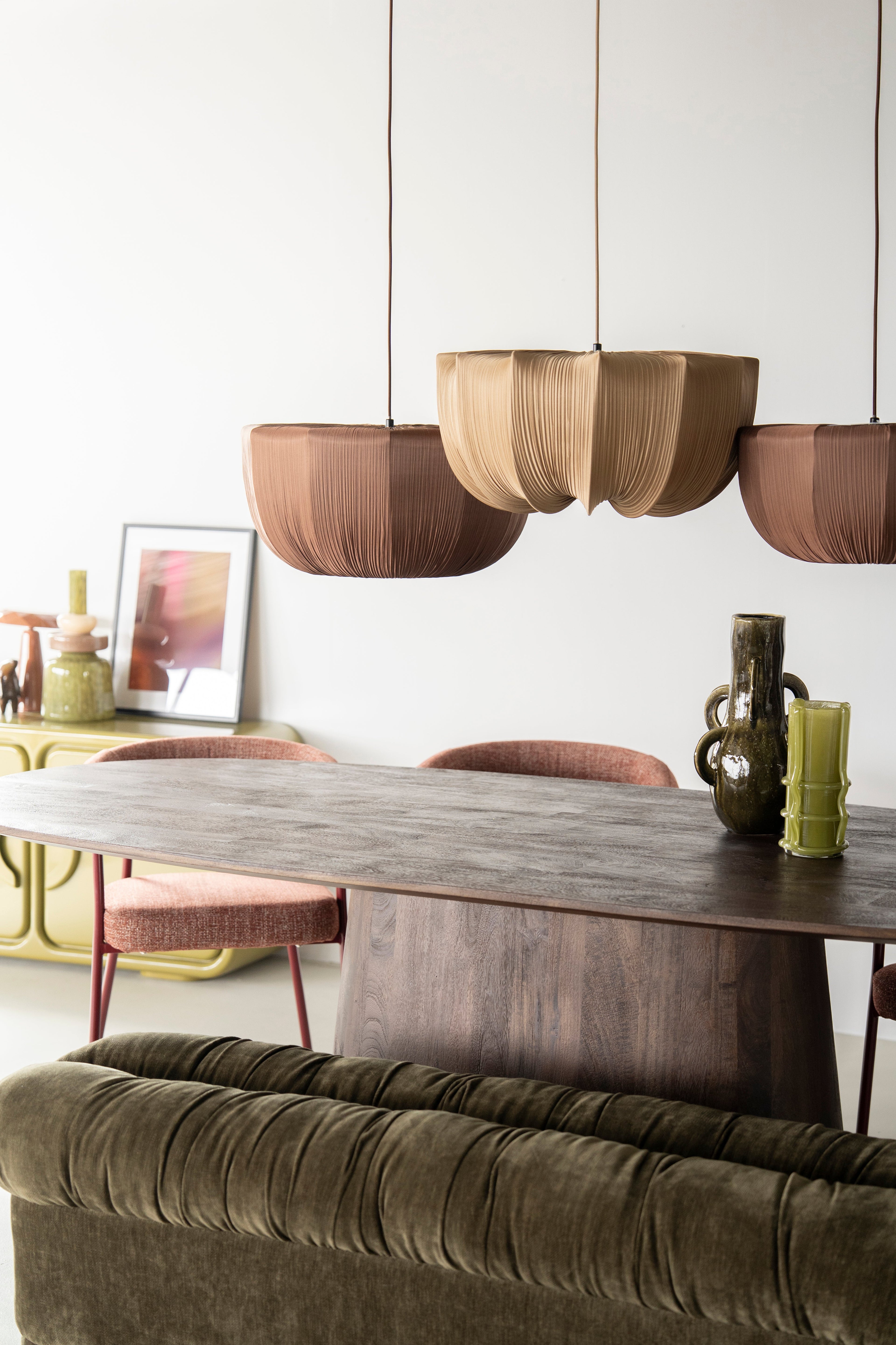 NUVIA ONE pendant lamp in light brown — By Boo