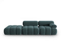 CORTINA turquoise velvet 3-seater open left sofa — Cosmopolitan Design