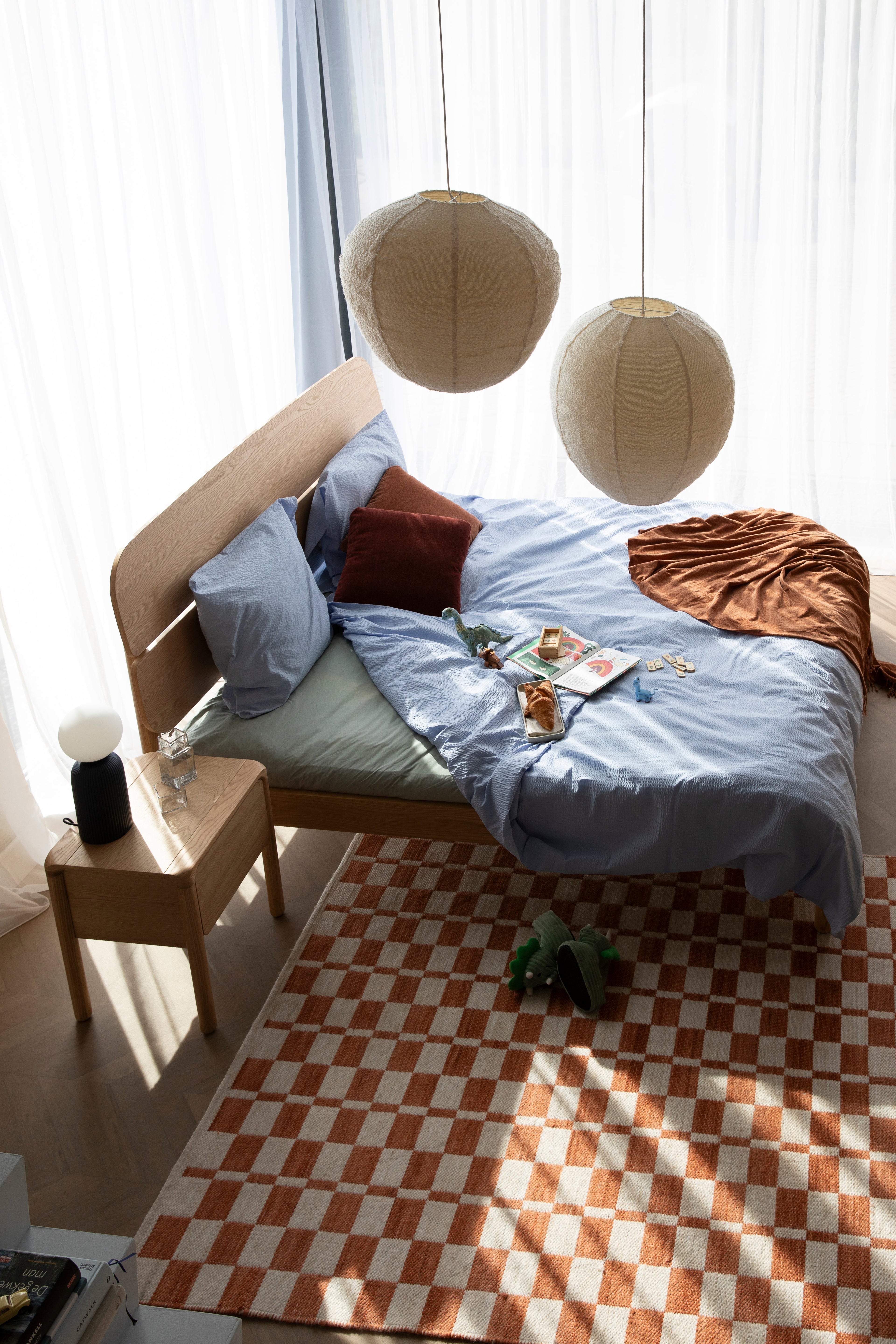 COCOON Cream Bouclé Pendant Lamp — Zuiver