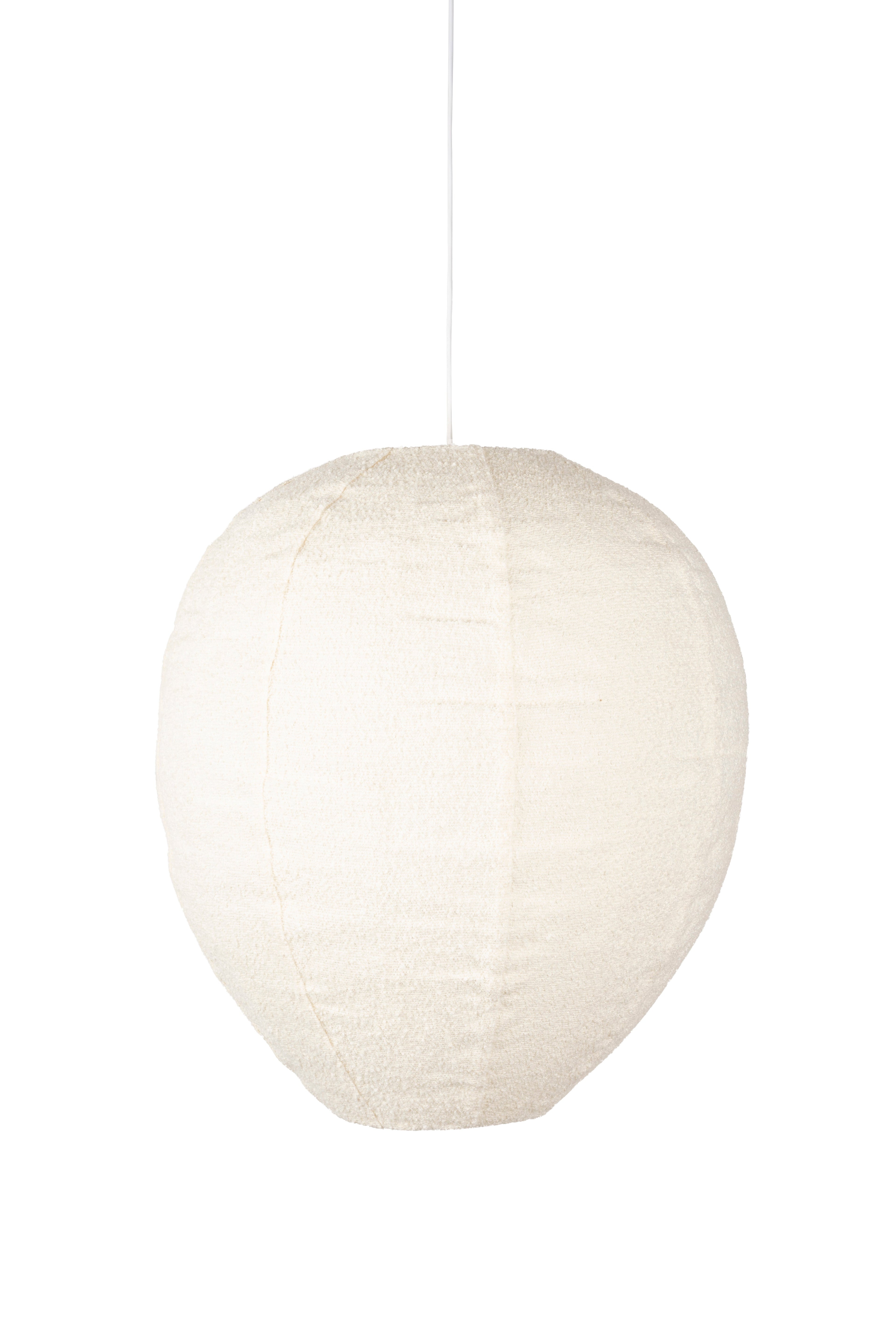 COCOON Cream Bouclé Pendant Lamp — Zuiver