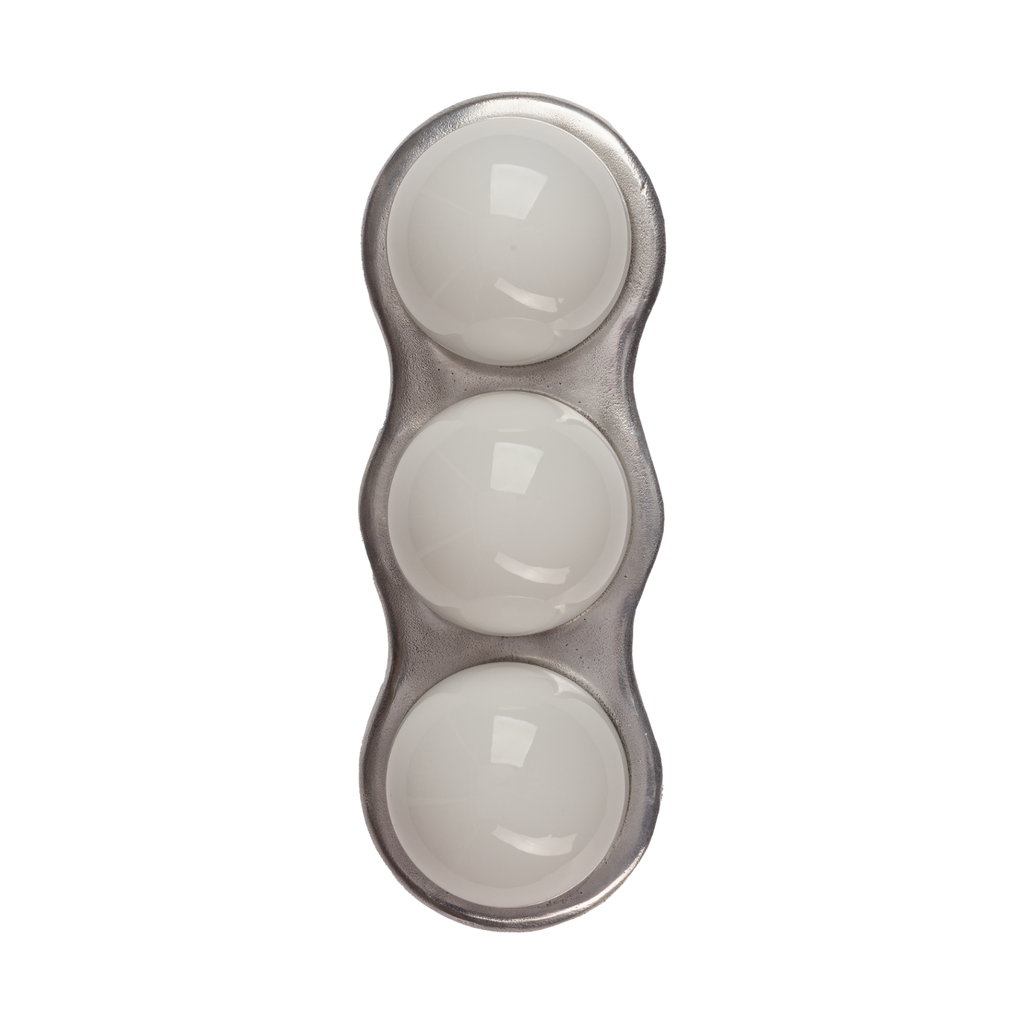 GROOVE Wall Sconce with Opal Glass and Aluminum Base — Embassy Interiors