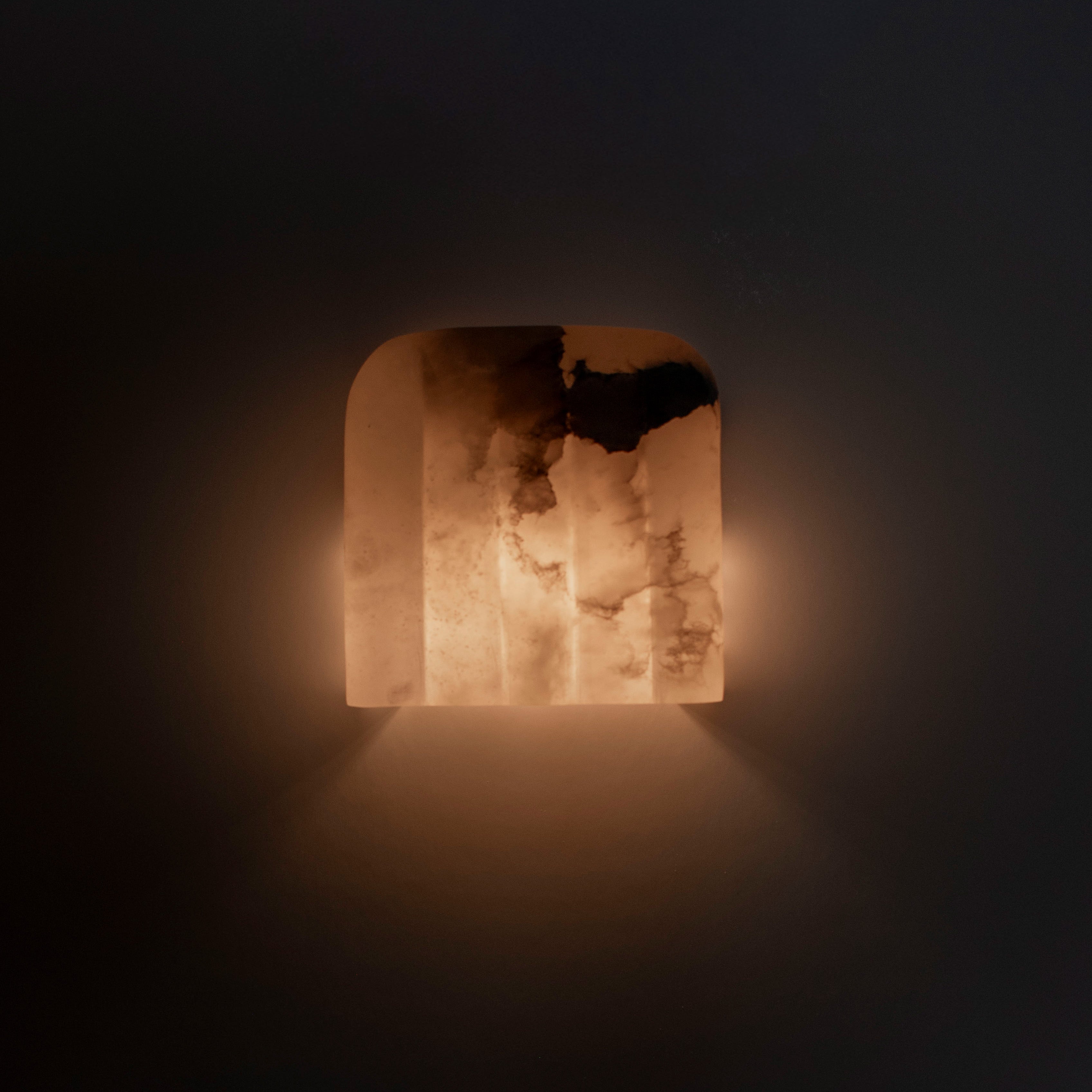 MEROPE Alabaster Wall Sconce with Patterned Finish — Embassy Interiors