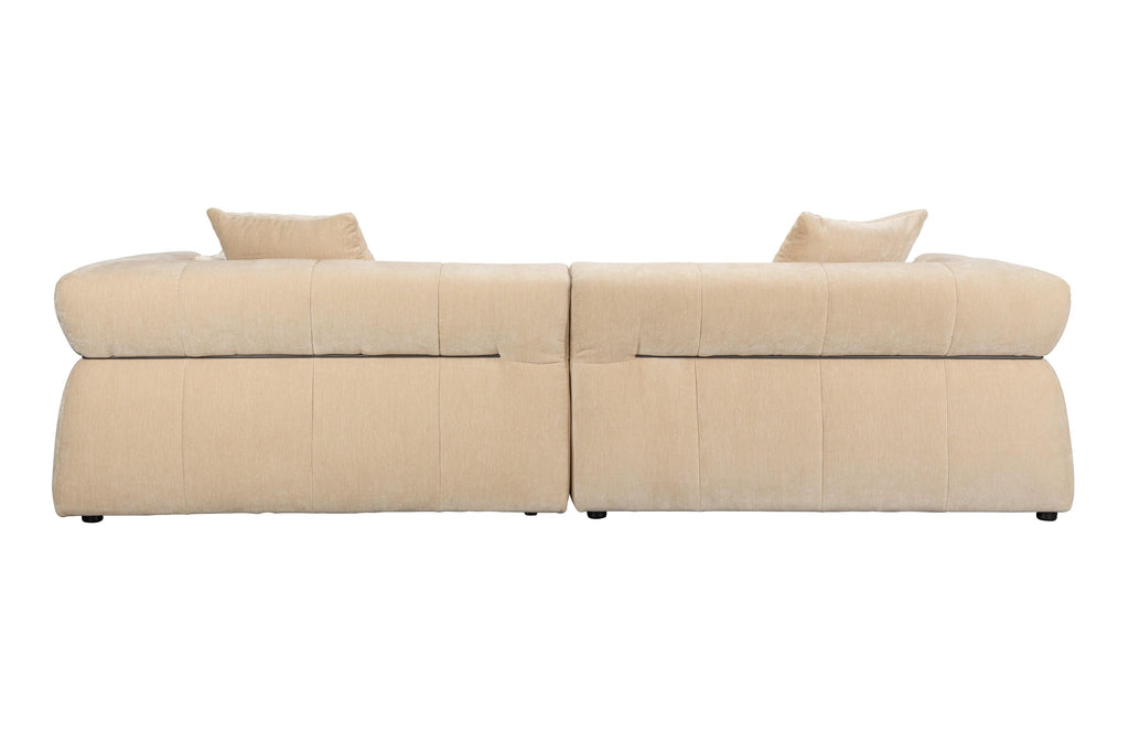 Left-facing HODGE corner sofa in beige — Dutchbone