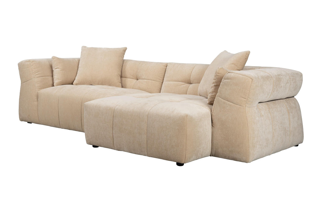 Right-facing corner sofa HODGE beige — Dutchbone
