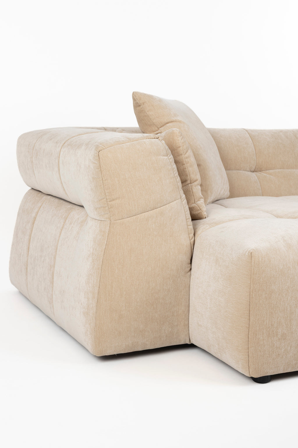 Left-facing HODGE corner sofa in beige — Dutchbone