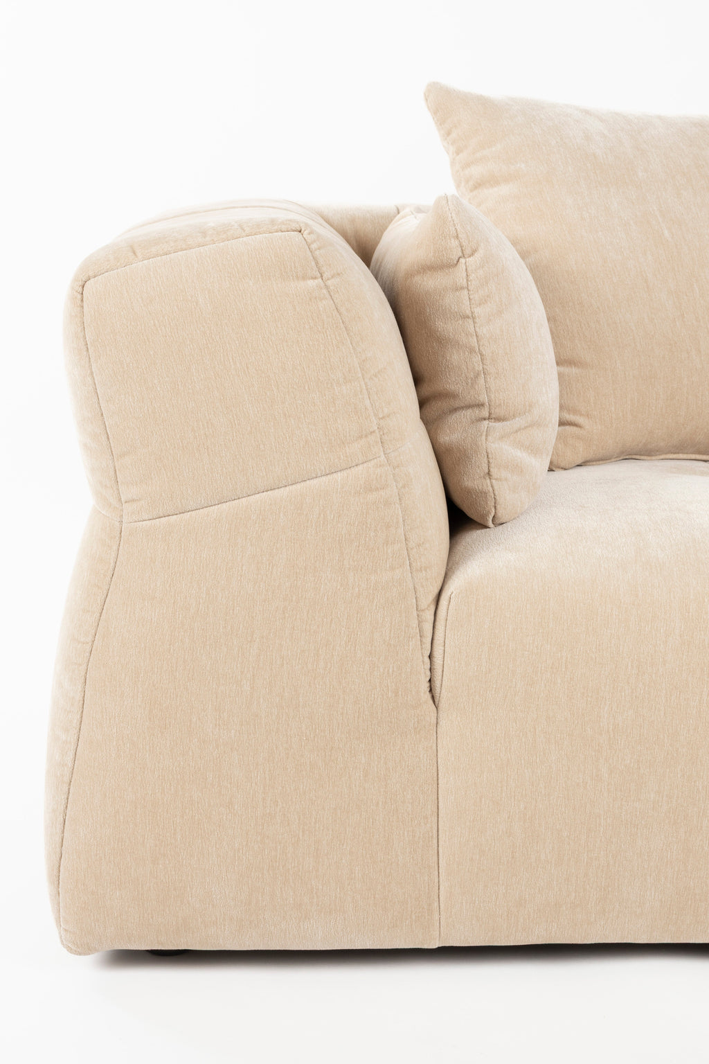 Right-facing corner sofa HODGE beige — Dutchbone
