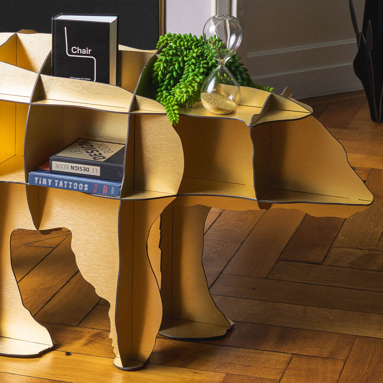 JUNE Gold Bookcase — Ibride