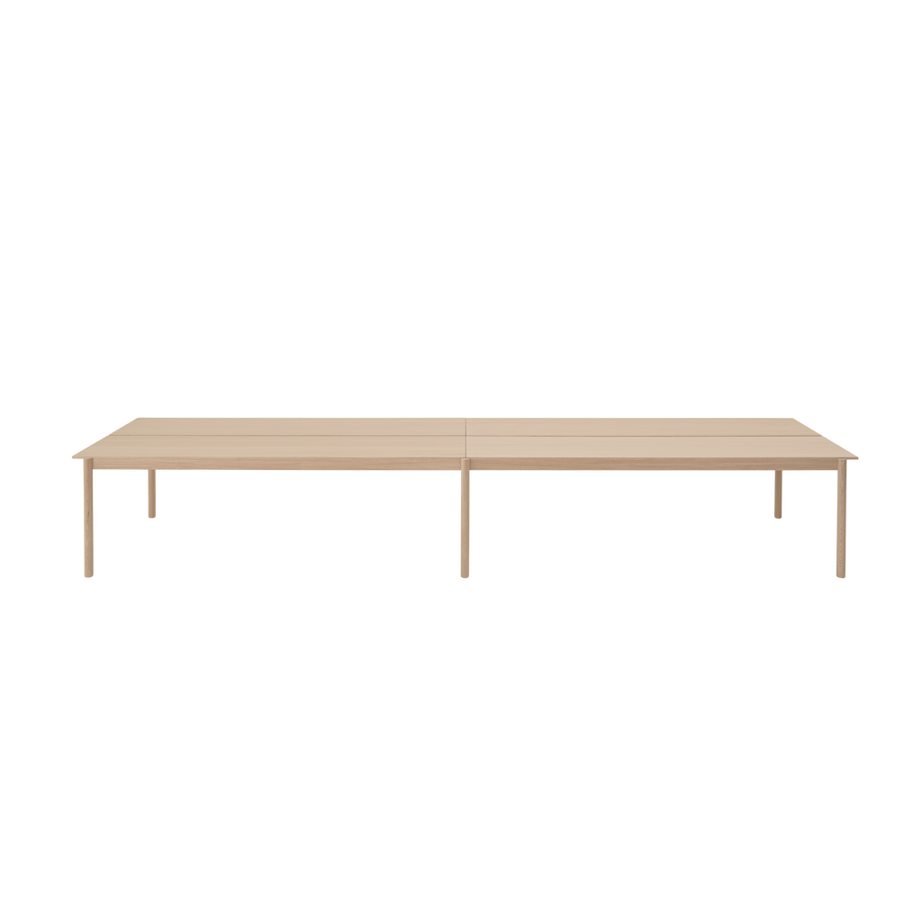 LINEAR SYSTEM Office Desk - CONFIGURATION 2 Oak Veneer — Muuto