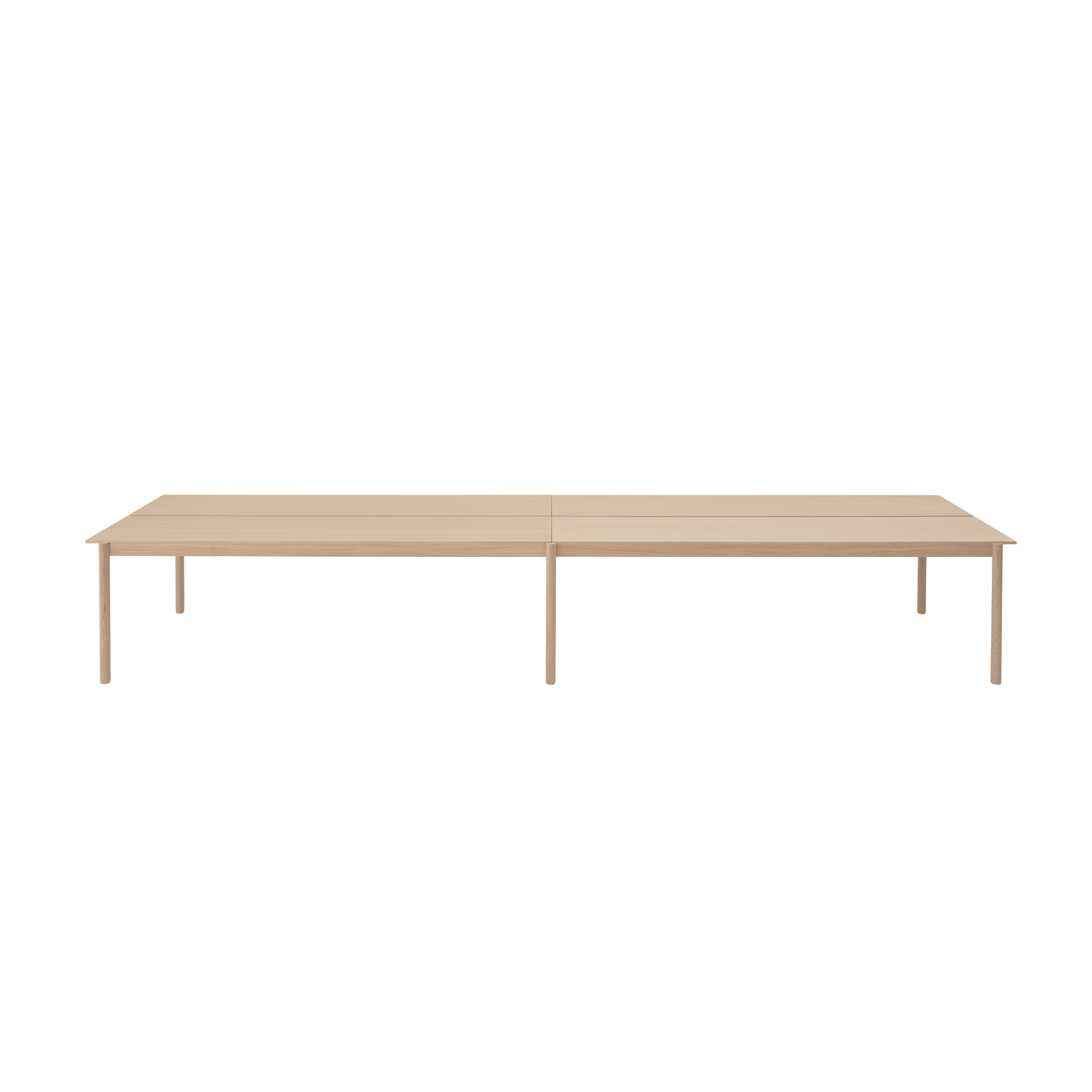 LINEAR SYSTEM Office Desk - CONFIGURATION 2 Oak Veneer — Muuto