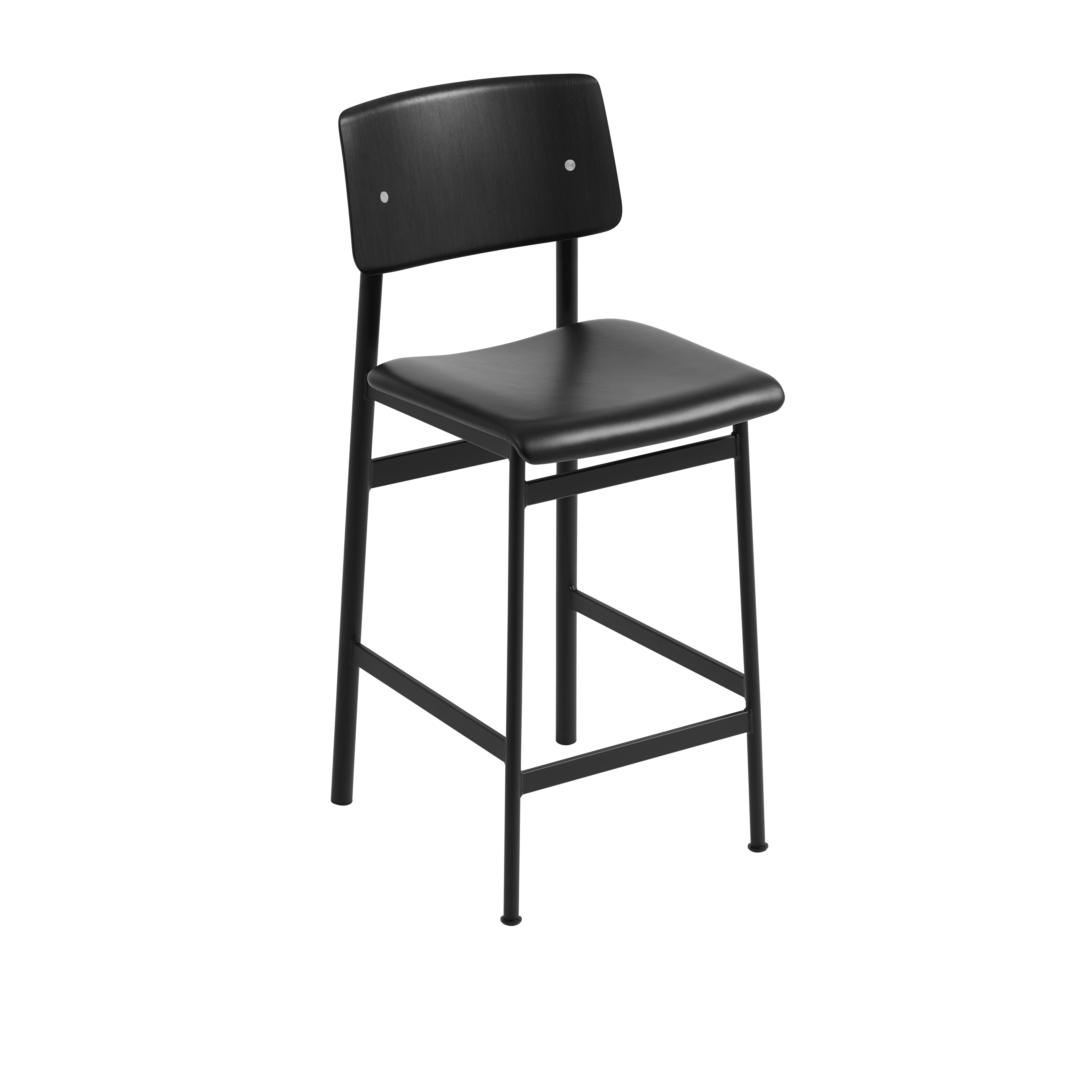 Personalized LOFT Bar Stool with Black Base — Muuto