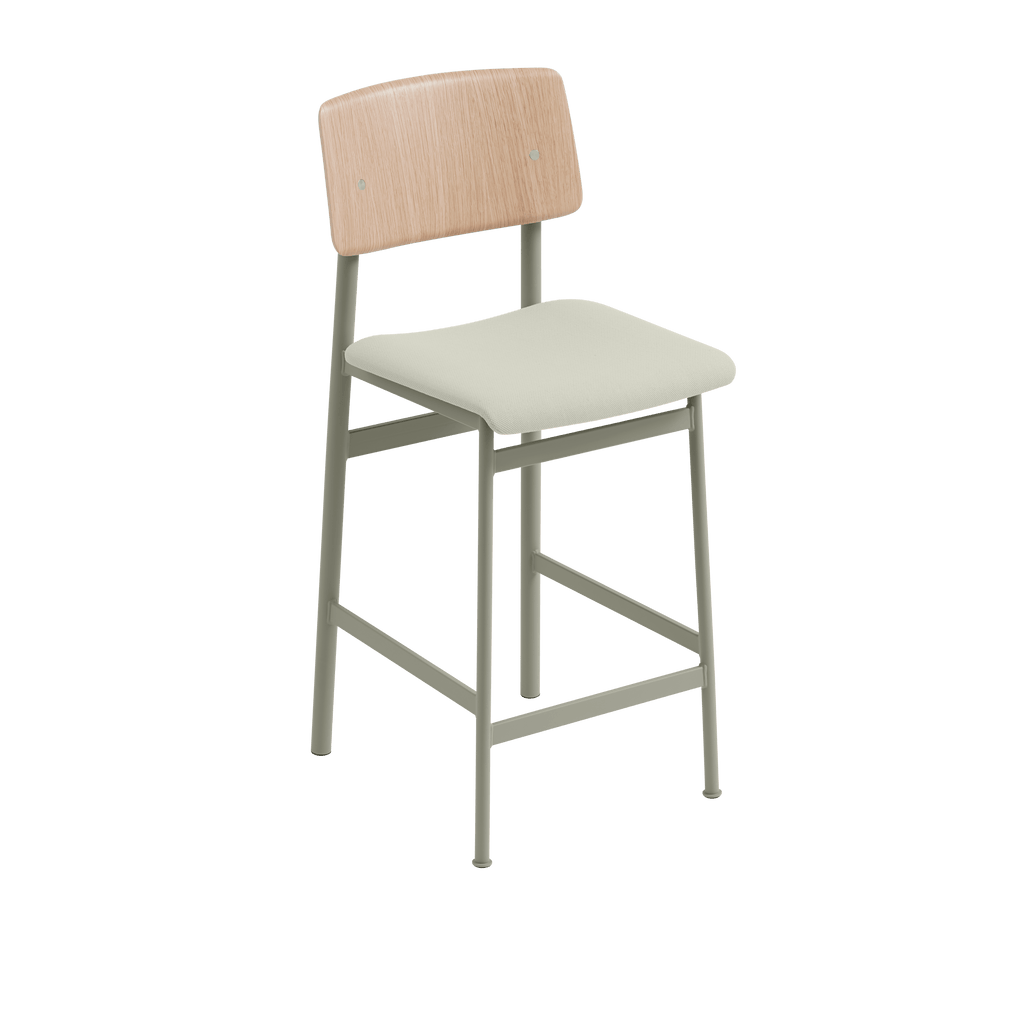 Personalized LOFT Bar Stool with Green Base — Muuto
