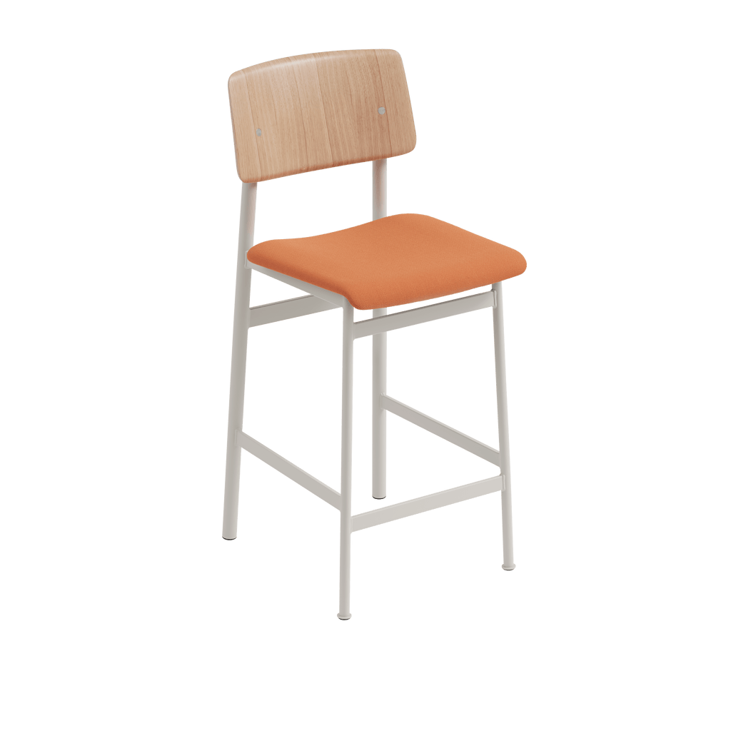 Personalized LOFT Bar Stool with Light Gray Base — Muuto