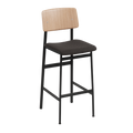 Personalized LOFT Bar Stool with Black Base — Muuto