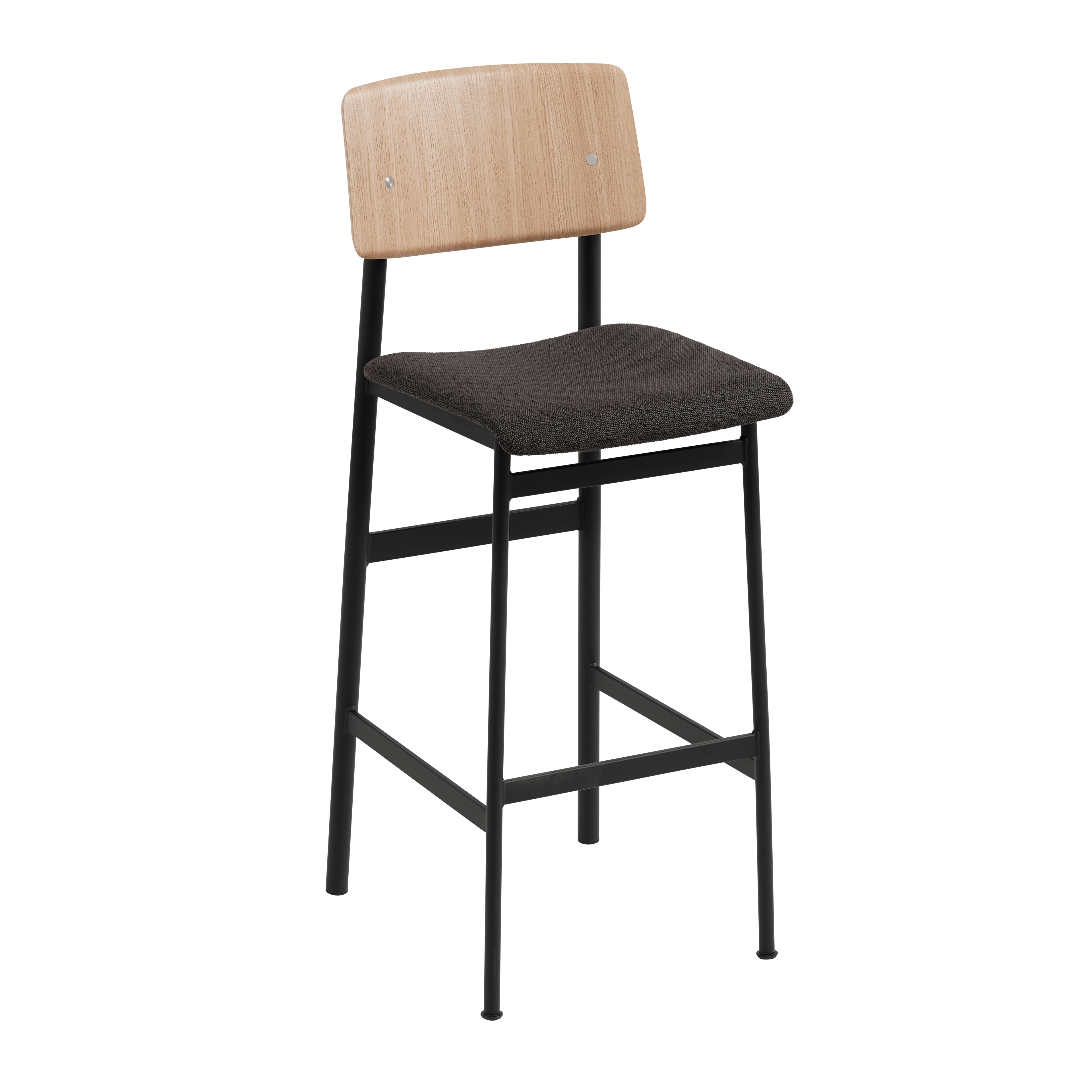 Personalized LOFT Bar Stool with Black Base — Muuto