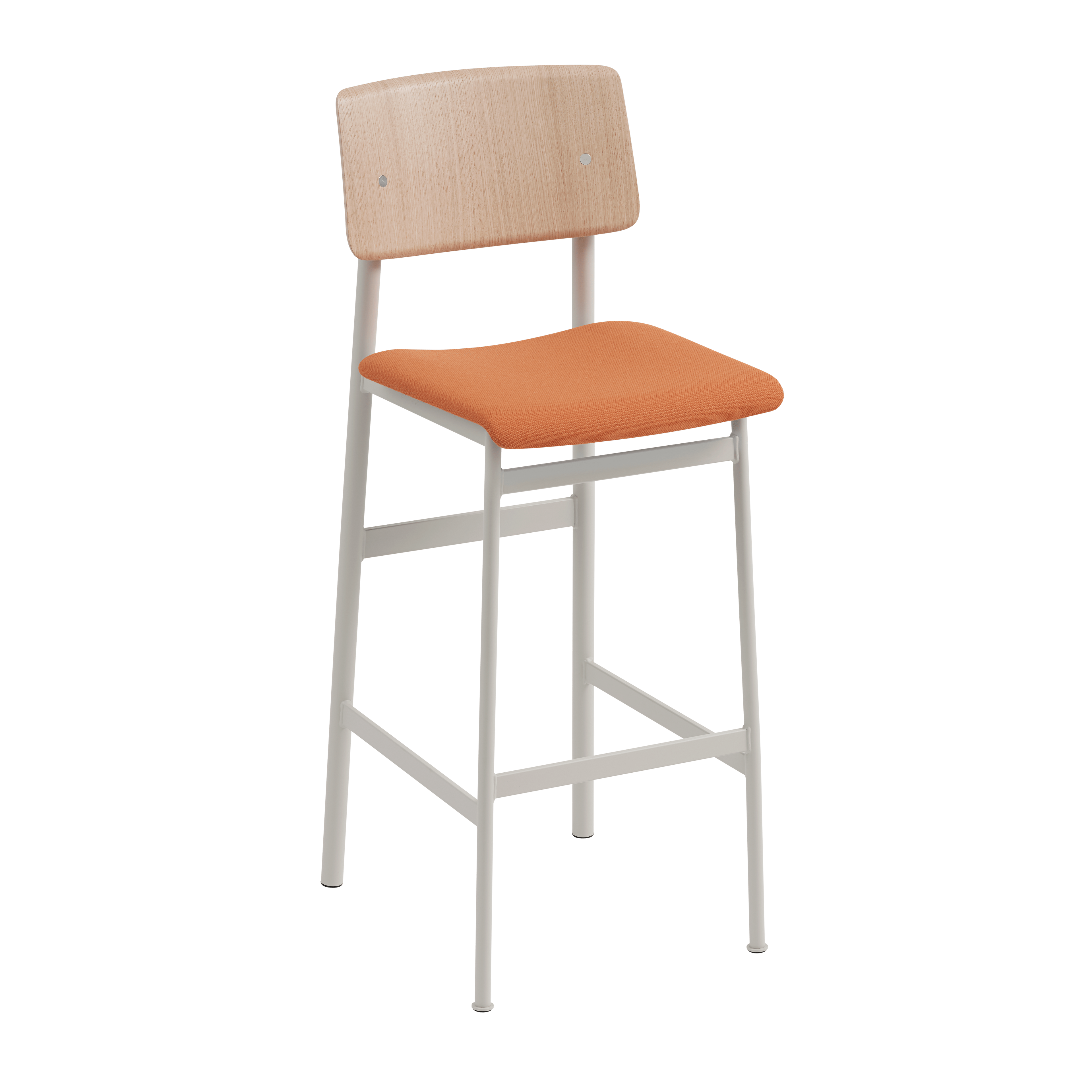 Personalized LOFT Bar Stool with Light Gray Base — Muuto