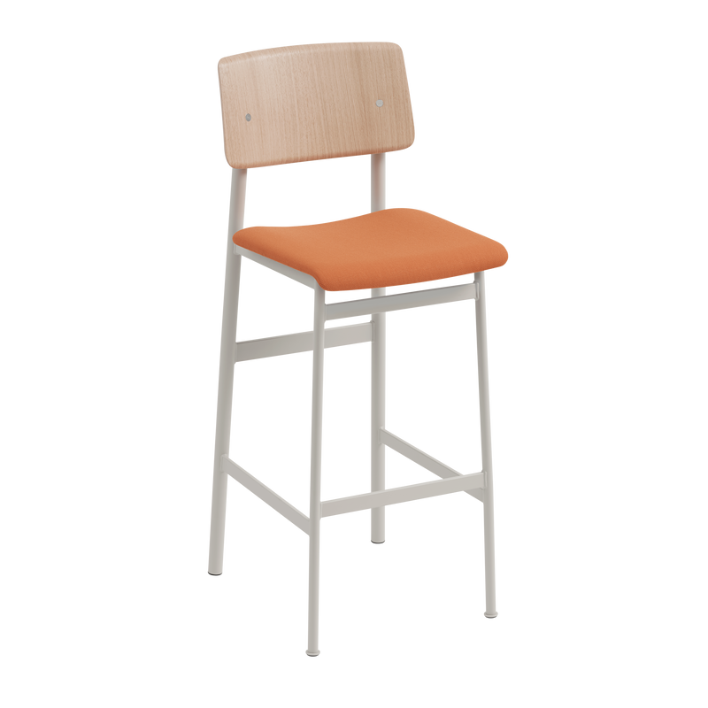 Personalized LOFT Bar Stool with Light Gray Base — Muuto