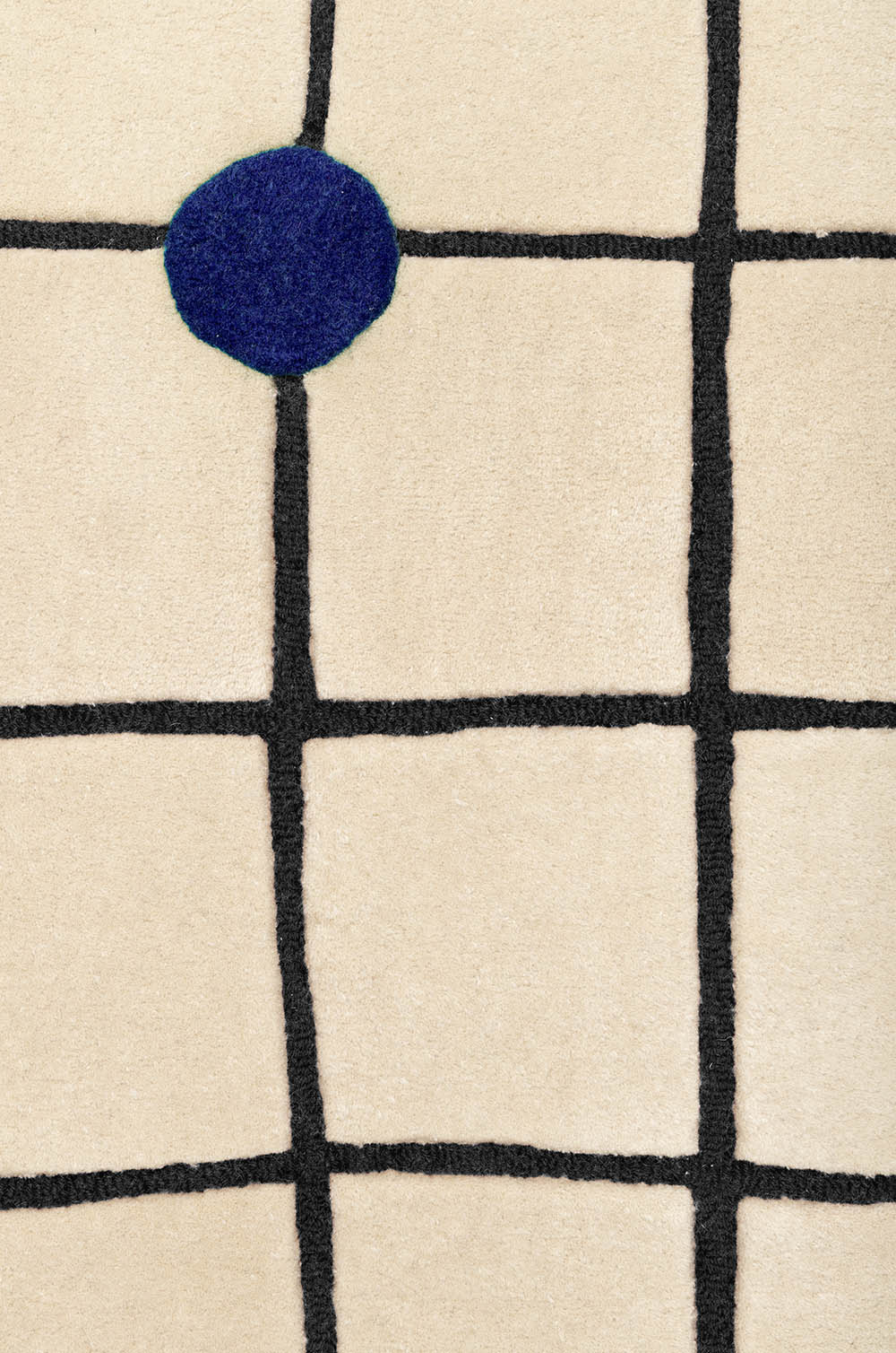 Beige LONDON Rug with Cobalt Blue — Carpets & More