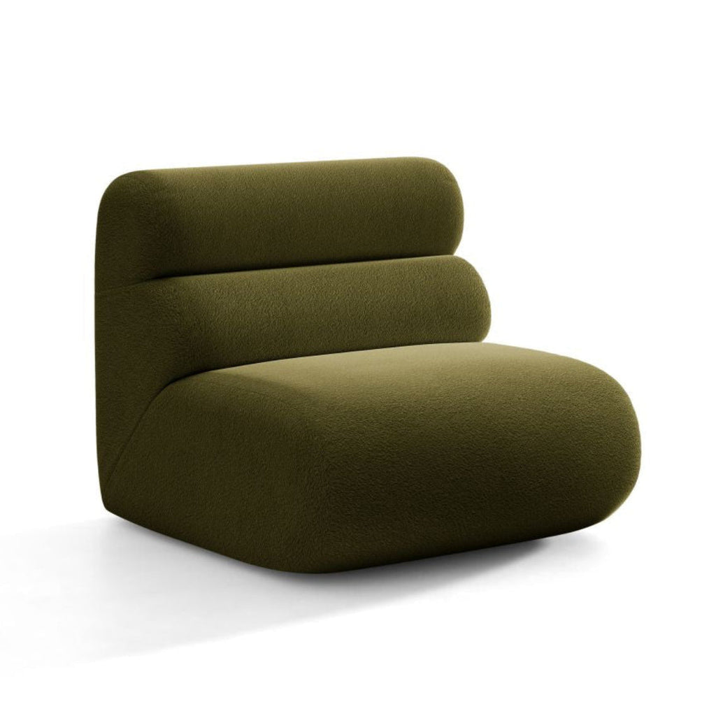 NEO Armchair / Module in Olive Boucle — Micadoni
