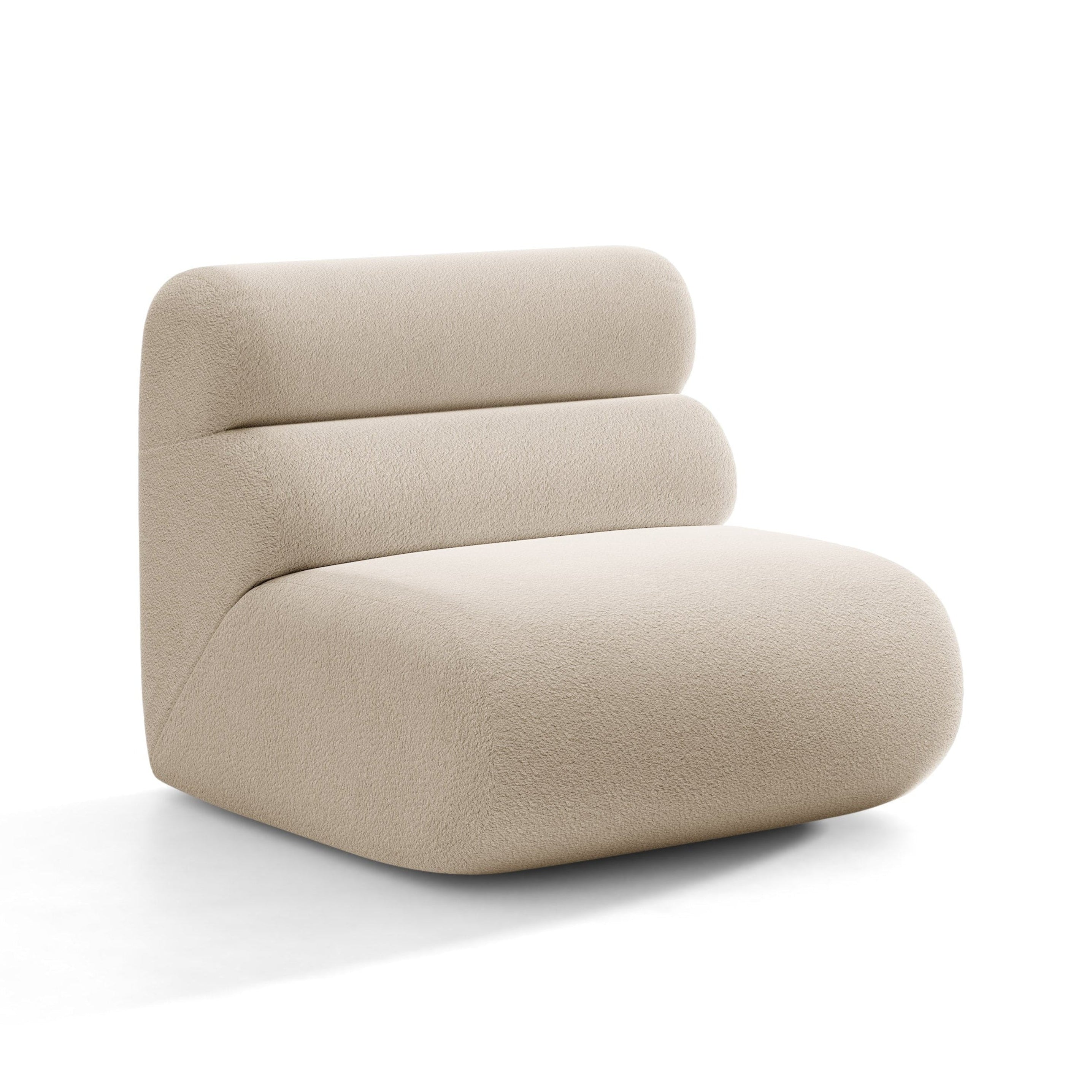 Armchair / NEO module beige boucle — Micadoni