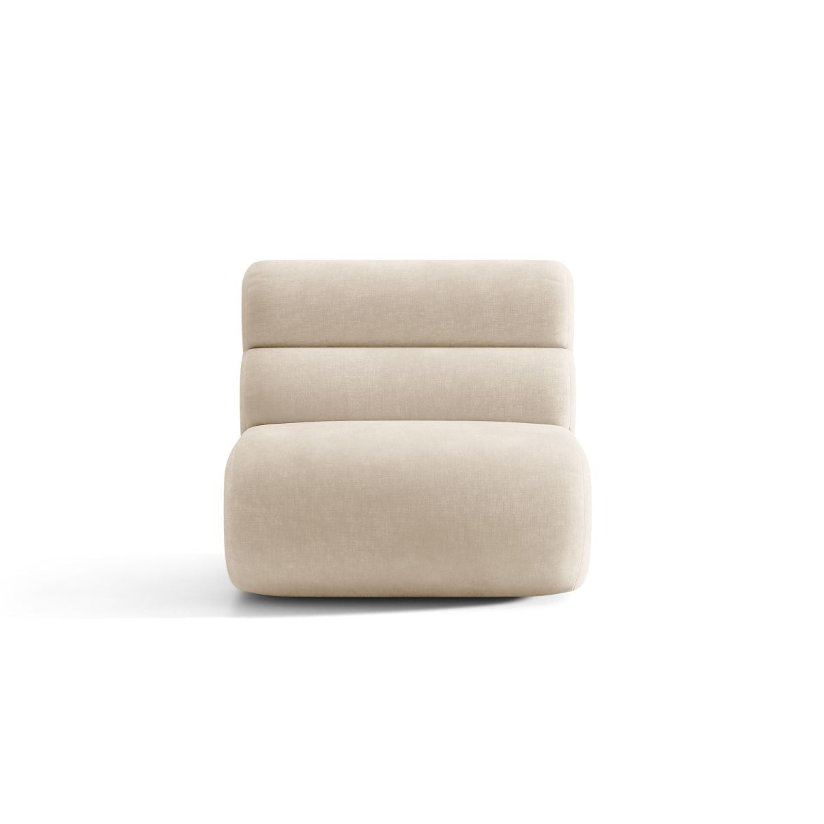 Neo Armchair / Module in Light Beige Chenille — Micadoni