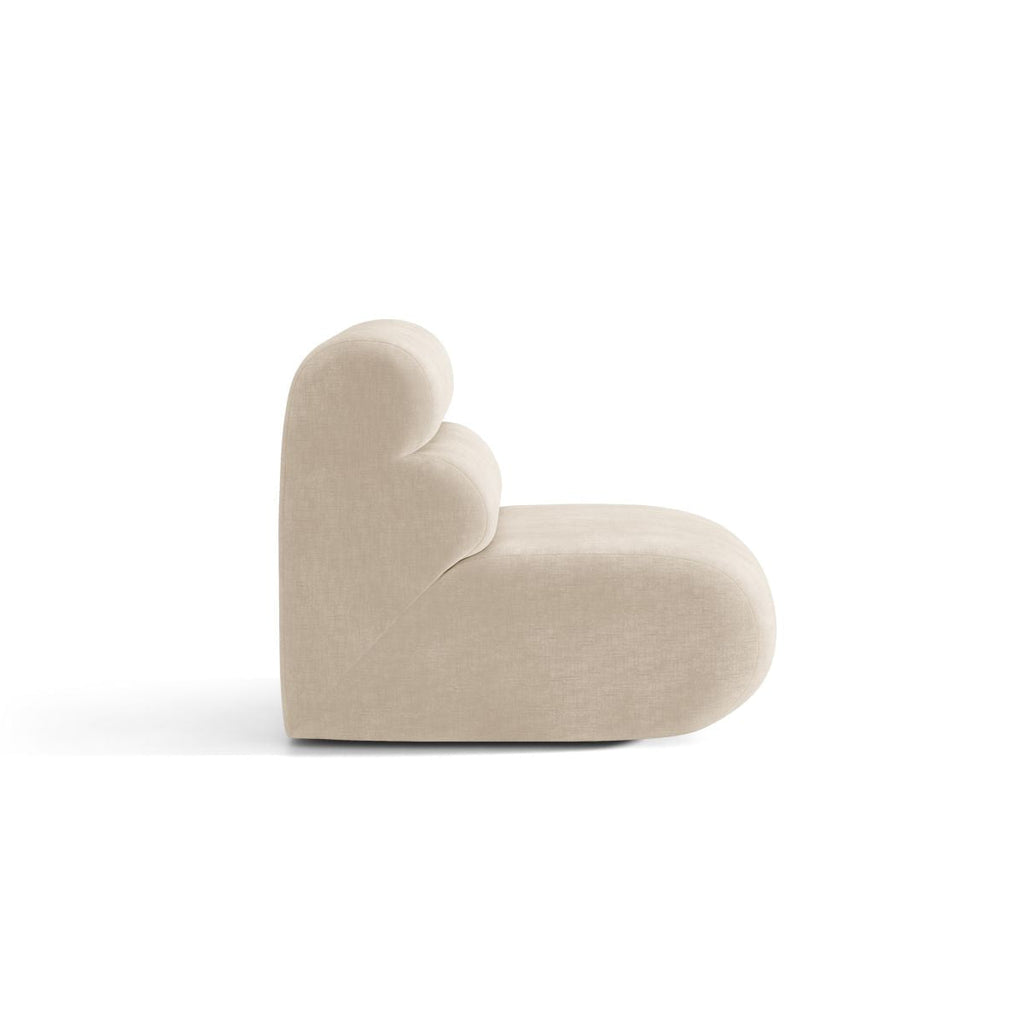 Neo Armchair / Module in Light Beige Chenille — Micadoni