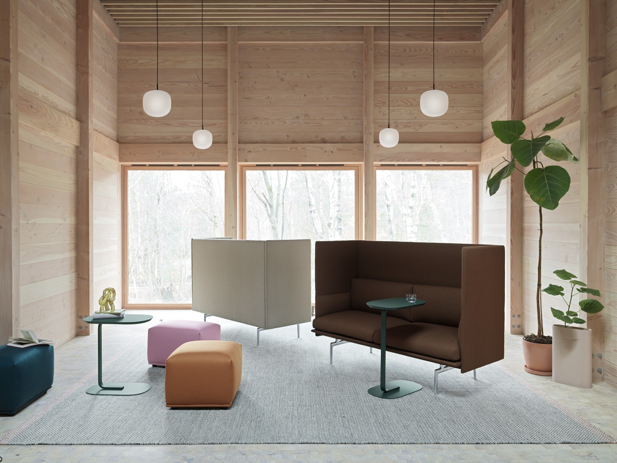 2-Seater Sofa OUTLINE HIGHBACK Upholstered — Muuto