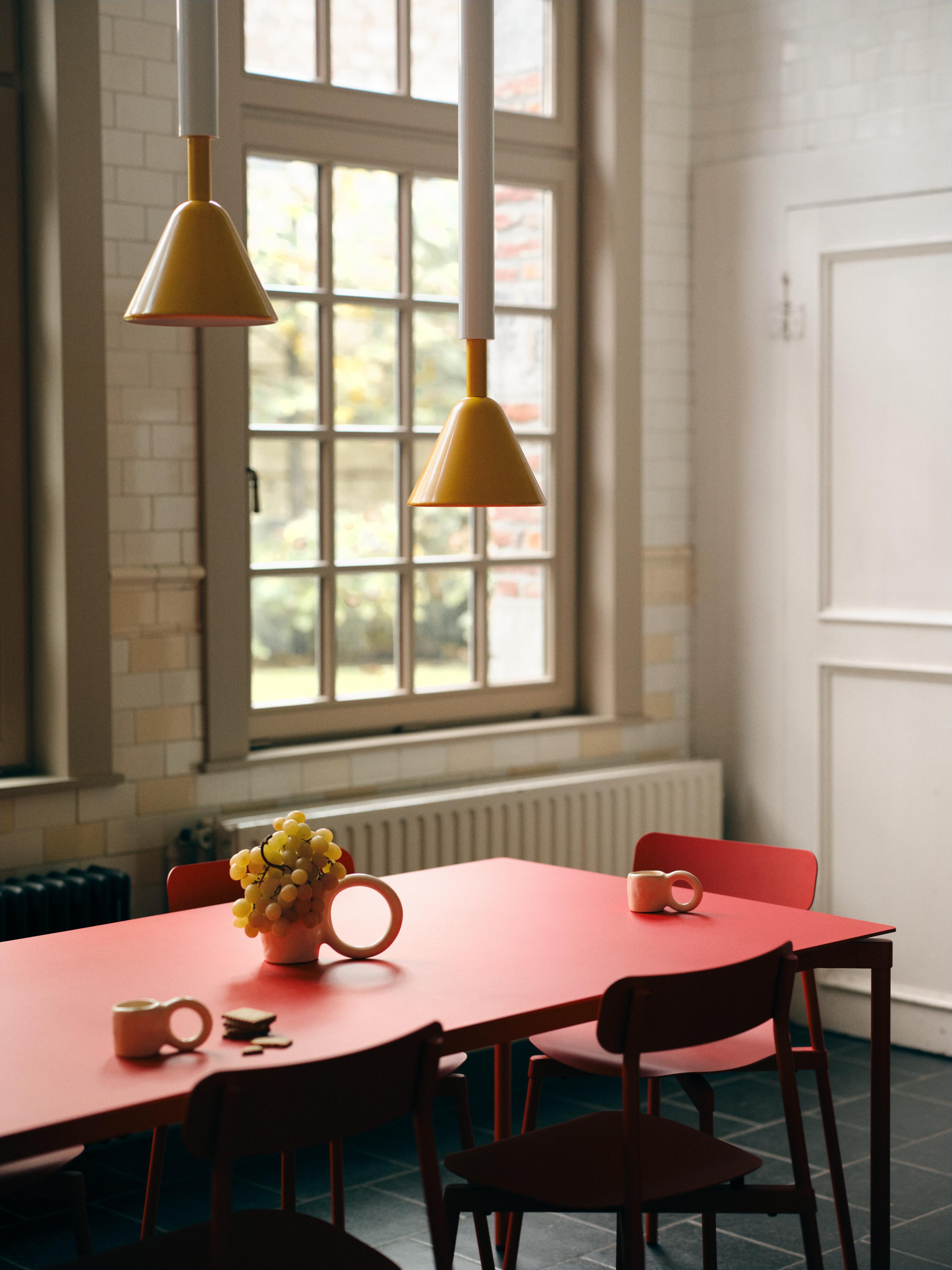 FROMME square table in red-brown. — Petite Friture