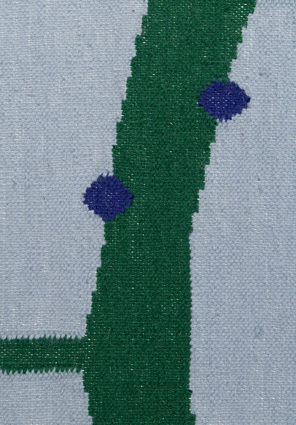 RIO Fringe Rug in Blue with Green and Cobalt — Carpets & More