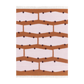 RIO Brick Fringe Rug in Black and Pink — Carpets & More