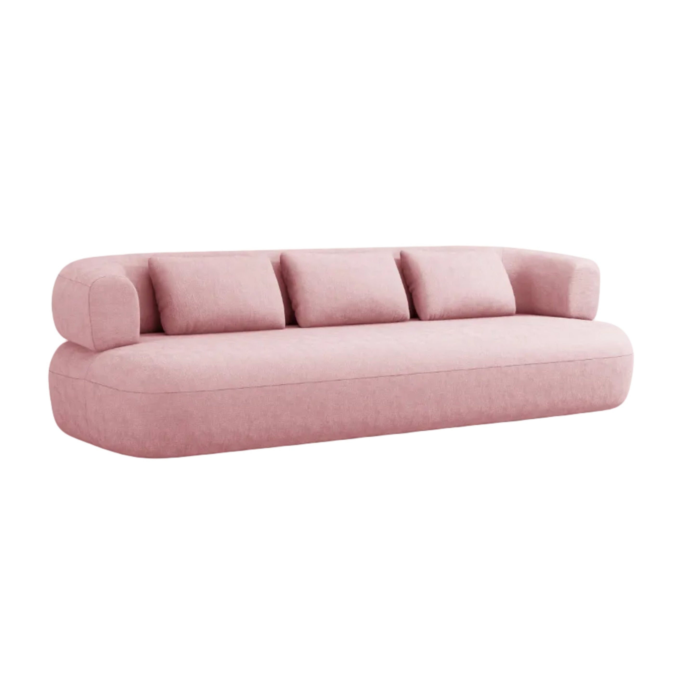 3.5-Seater Sofa ALDRIN Pink Chenille — Windsor & Co