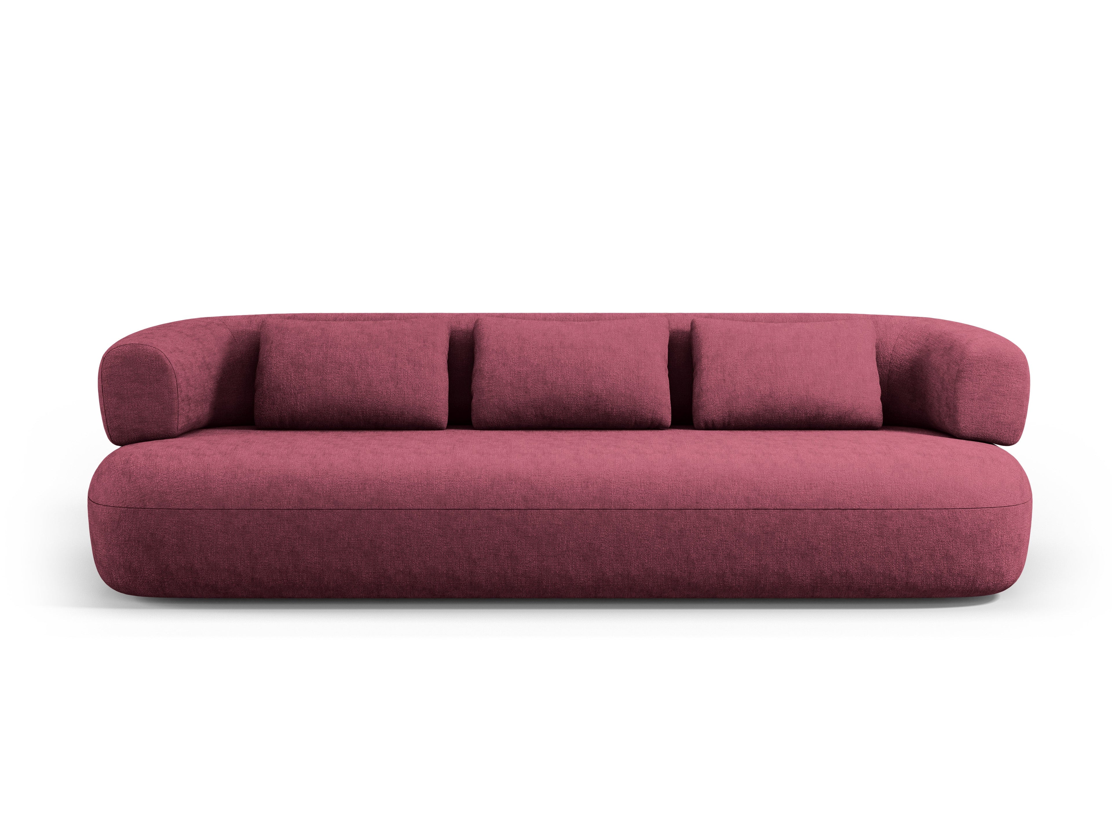 3.5-Seater Sofa ALDRIN in Crimson Chenille — Windsor & Co