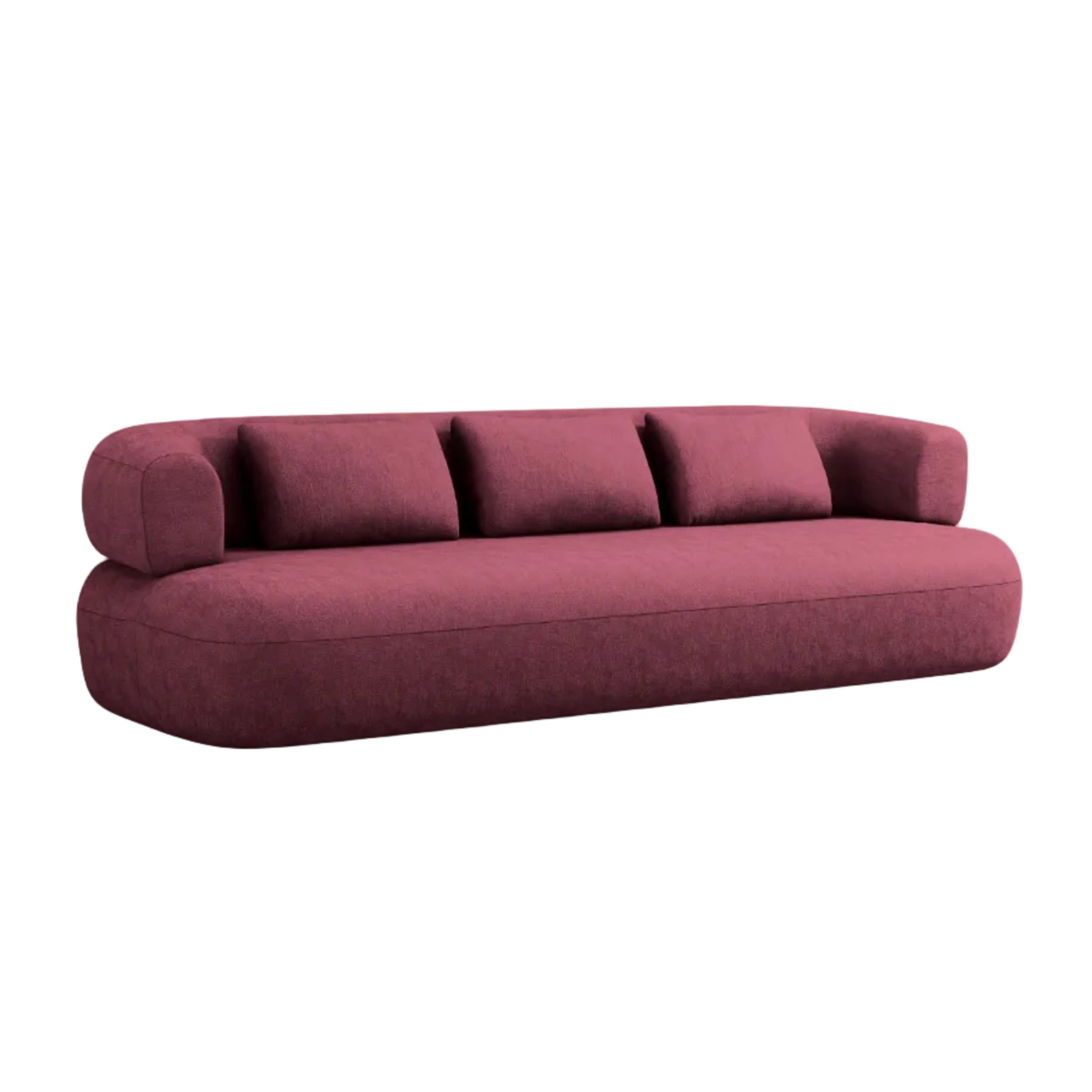3.5-Seater Sofa ALDRIN in Crimson Chenille — Windsor & Co