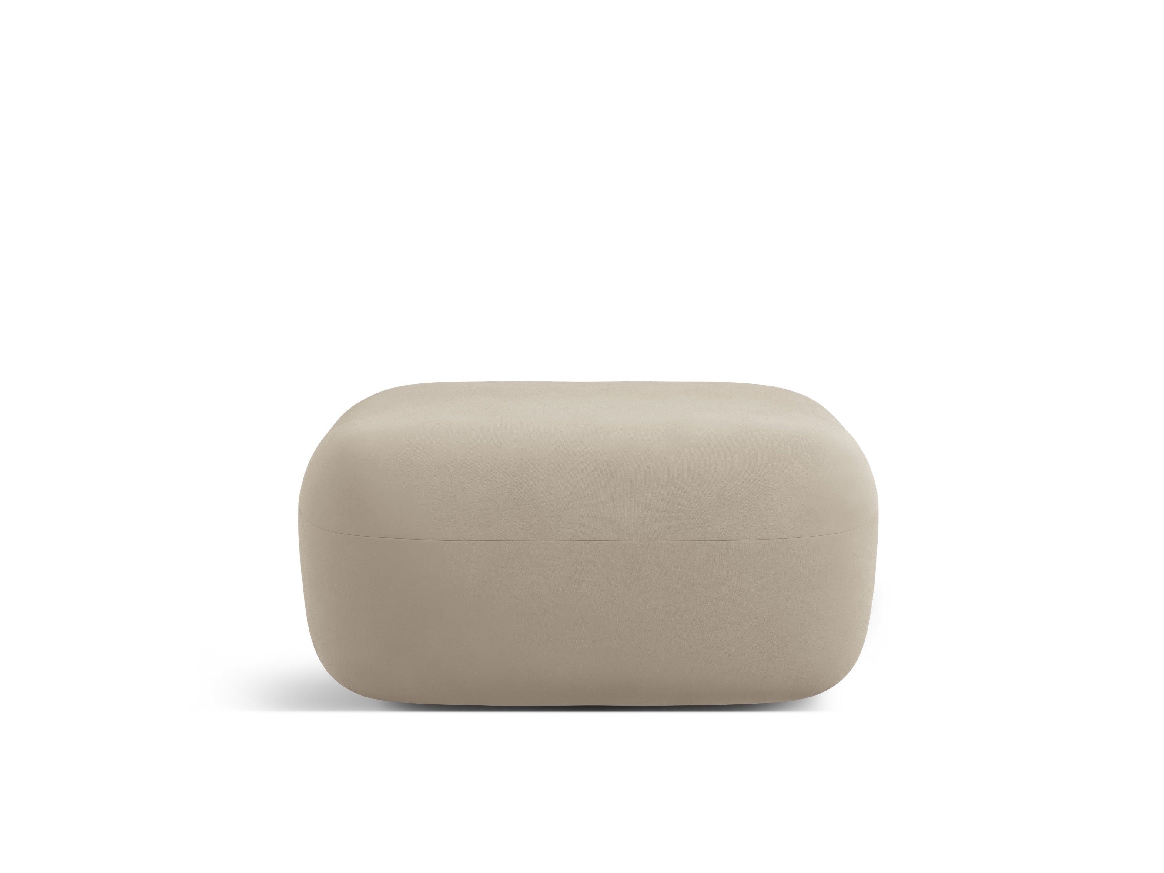 Velvet pouf ALDRIN beige — Windsor & Co