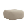 Velvet pouf ALDRIN beige — Windsor & Co