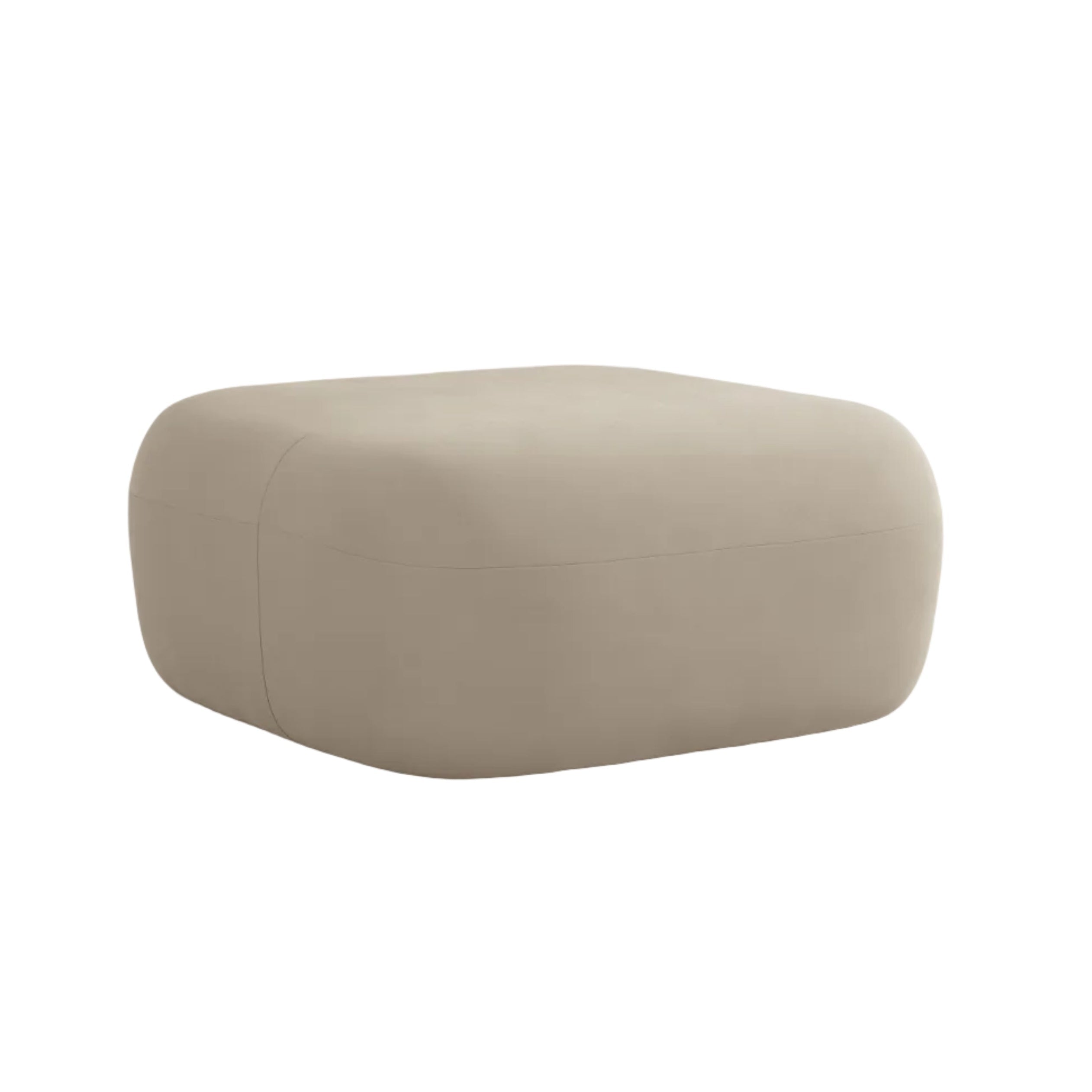 Velvet pouf ALDRIN beige — Windsor & Co