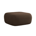 Chocolate Velvet Pouf ALDRIN — Windsor & Co