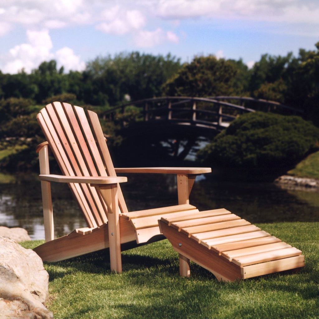 All Things Cedar Adirondack Chair and Ottoman – view 7