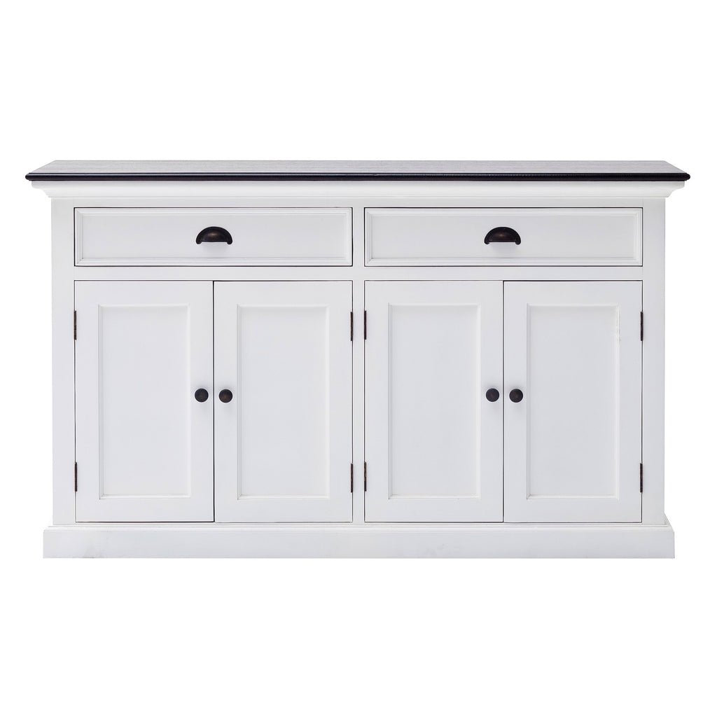 NovaSolo Halifax Contrast Classic Buffet, Classic White & Black