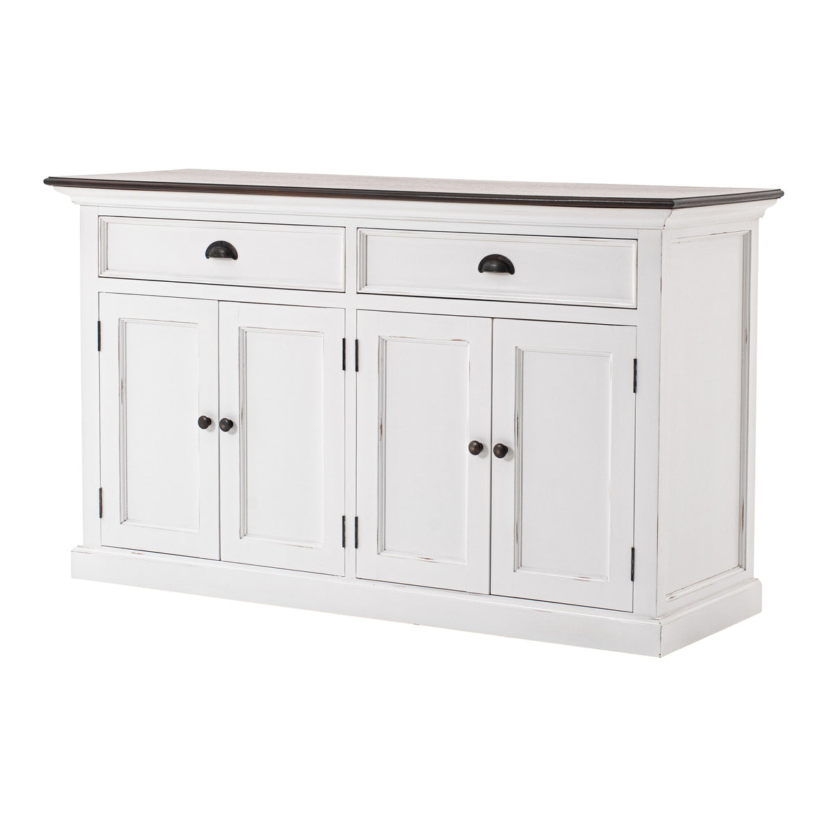 NovaSolo Halifax Accent Classic Buffet, White Distress & Deep Brown – view 2